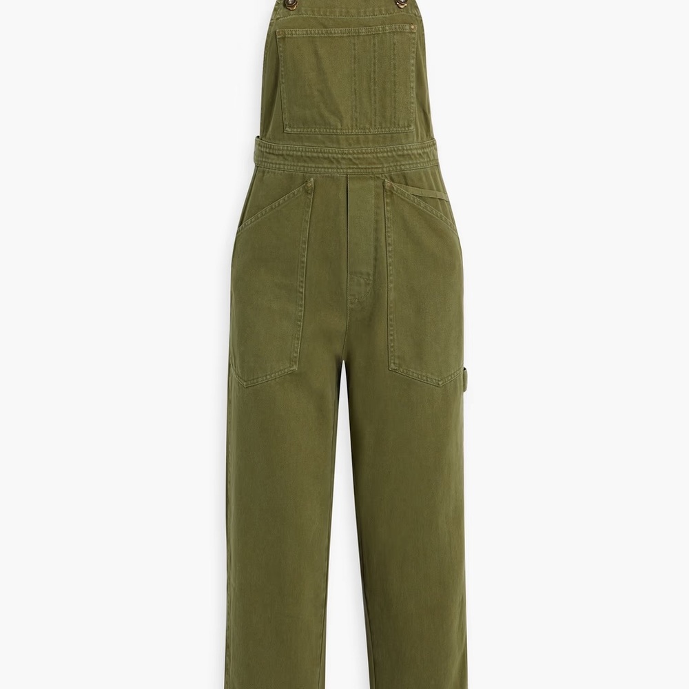NWT Alex Mill + Claire Saffitz Olive Green Denim Women's Overalls